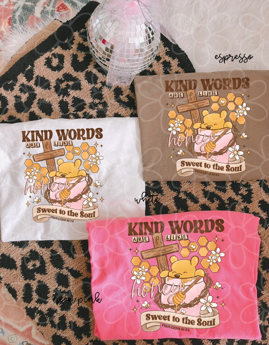 Kind Words Are Like Honey Kids Completed Tee