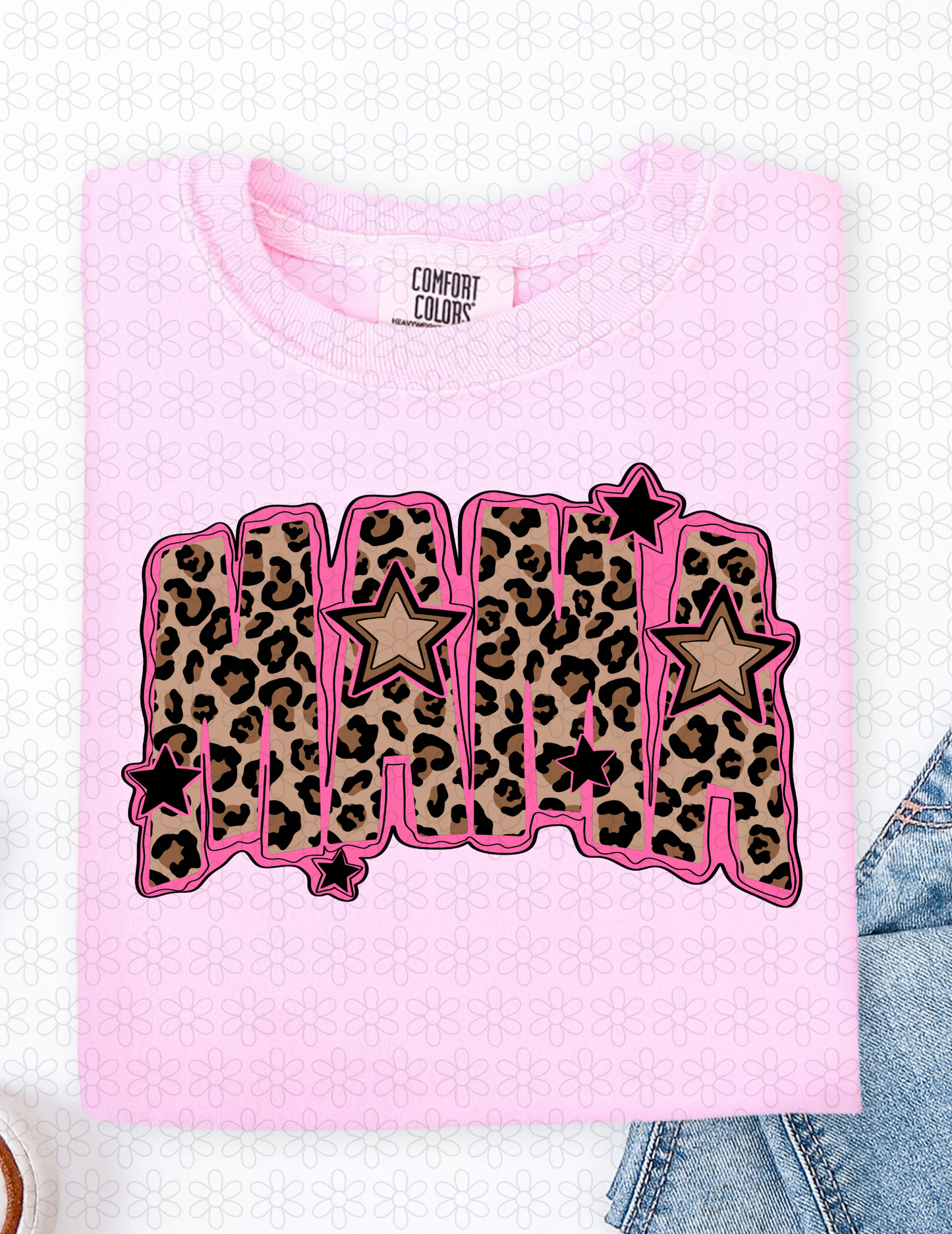 LEOPARD MAMA Completed Tee