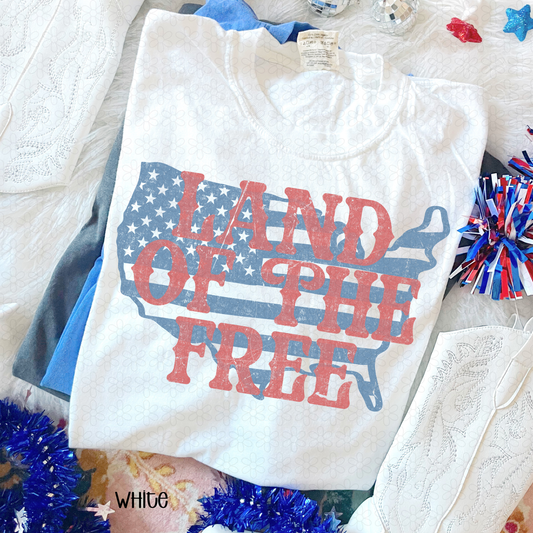 Land Of The Free Completed Tee