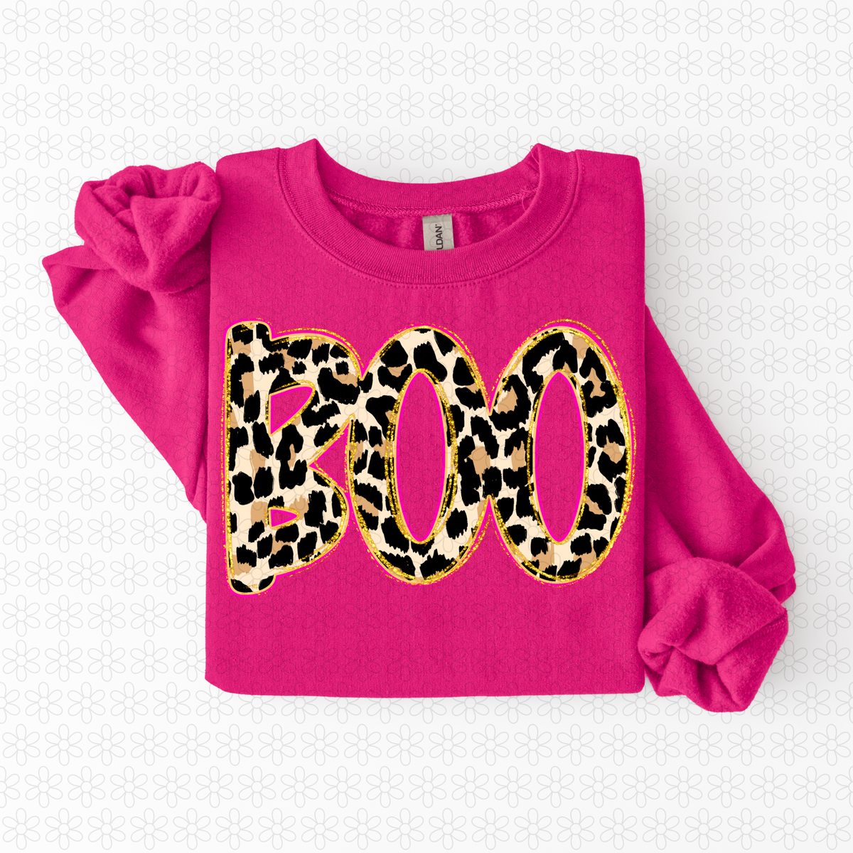Leopard Boo Completed Tee