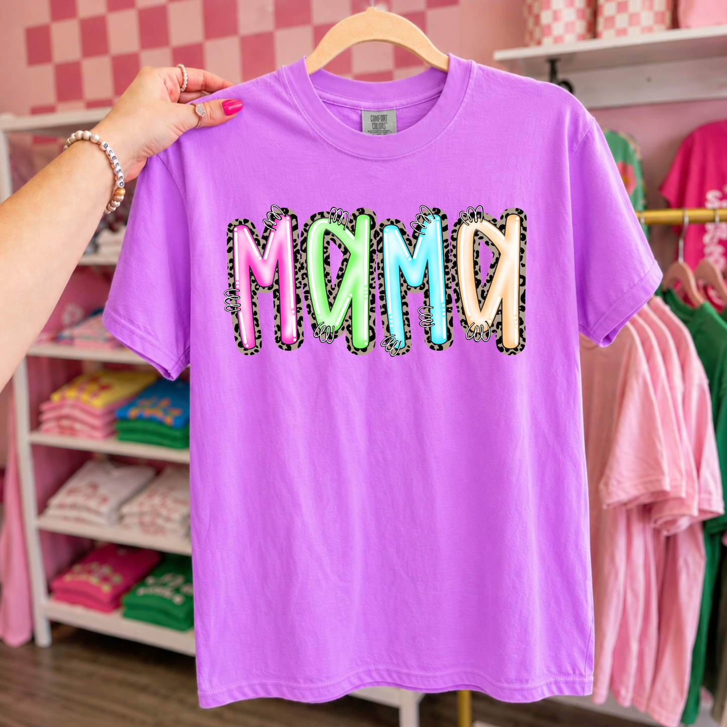 Leopard Colorful Mama Completed Tee