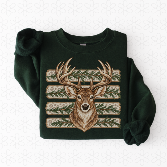 Leopard Deer -Christmas Completed Tee