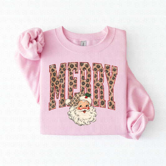 Leopard Merry Santa Completed Tee
