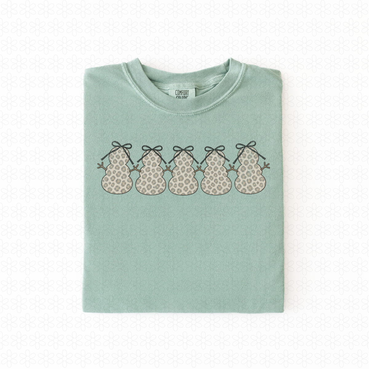 Leopard Snowman Completed Tee