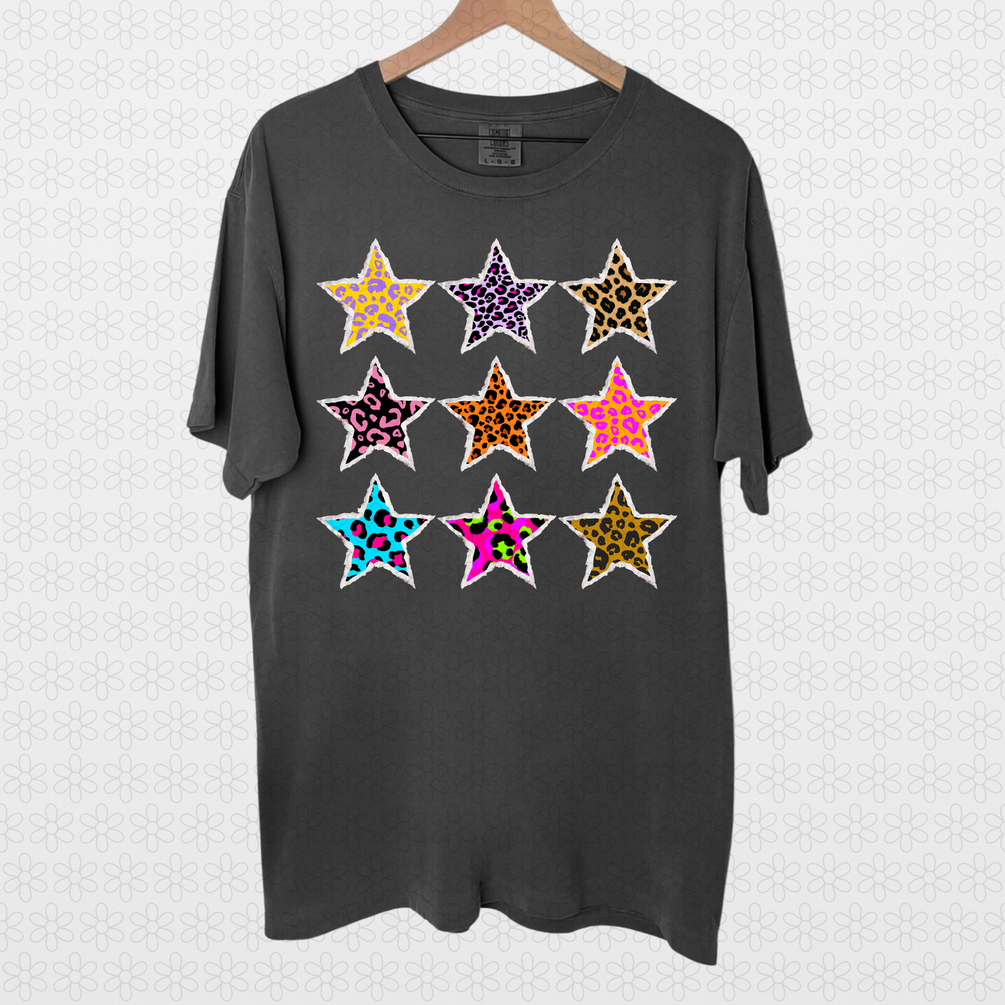 Leopard Stars DTF Transfer