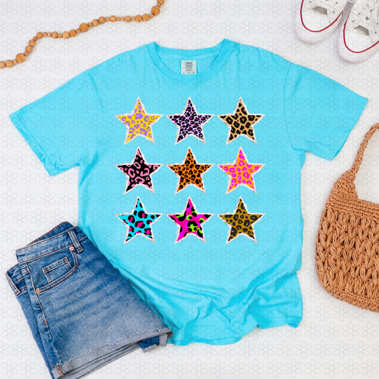 Leopard Stars Completed Tee