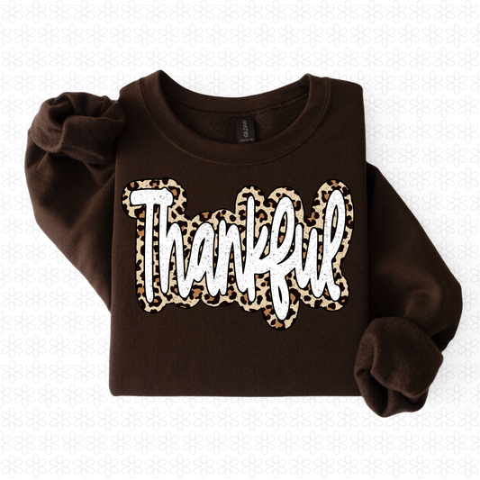 Leopard Thankful Completed Tee