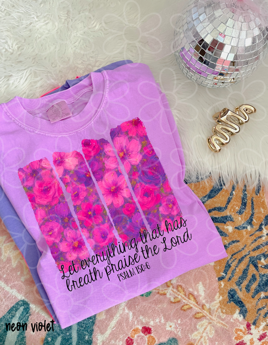 Let Everything That Has Breath Praise The Lord Kids Completed Tee