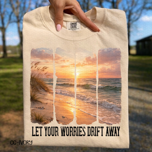 Let Your Worries Drift Away Completed Tee