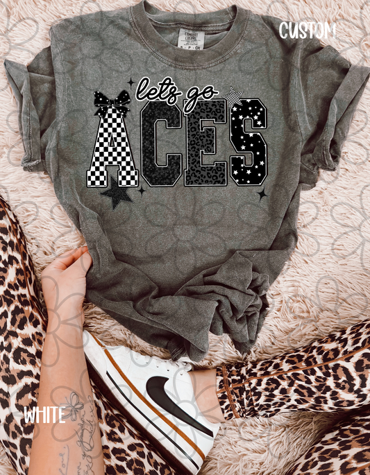 Lets Go Custom Name Completed Tee