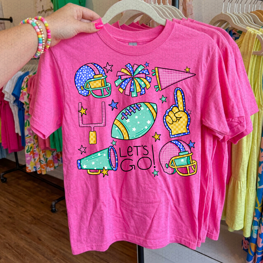 Lets Go Football Completed Tee