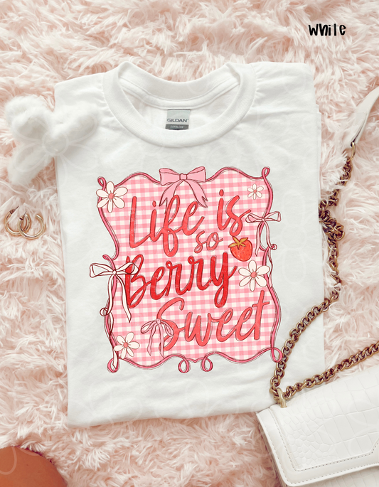 Life Is So Berry Sweet Kids Completed Tee