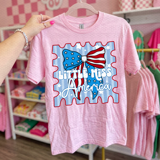 Little Miss America DTF Transfer