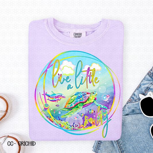 Live A Little Salty Completed Tee