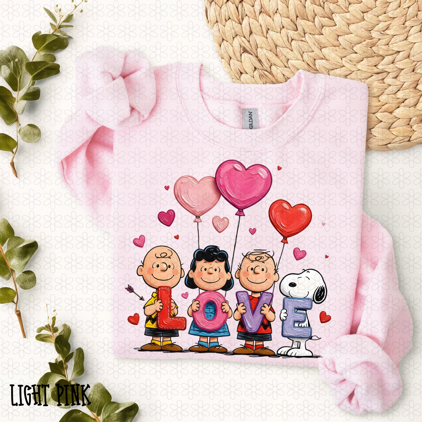 Love Charlie Brown Hearts Kids Completed Tee