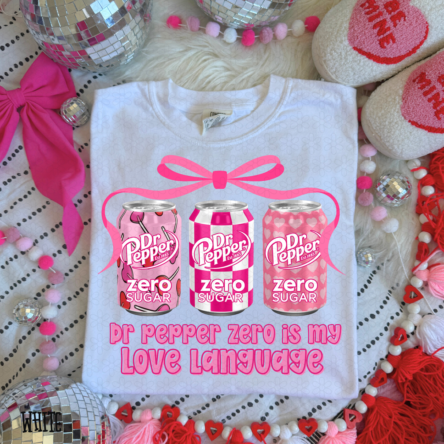 Love Language Pink Drinks (Multiple Options) DTF Transfer