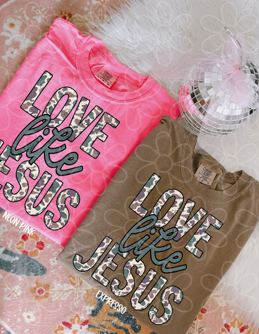 Love Like Jesus Camo DTF Transfer