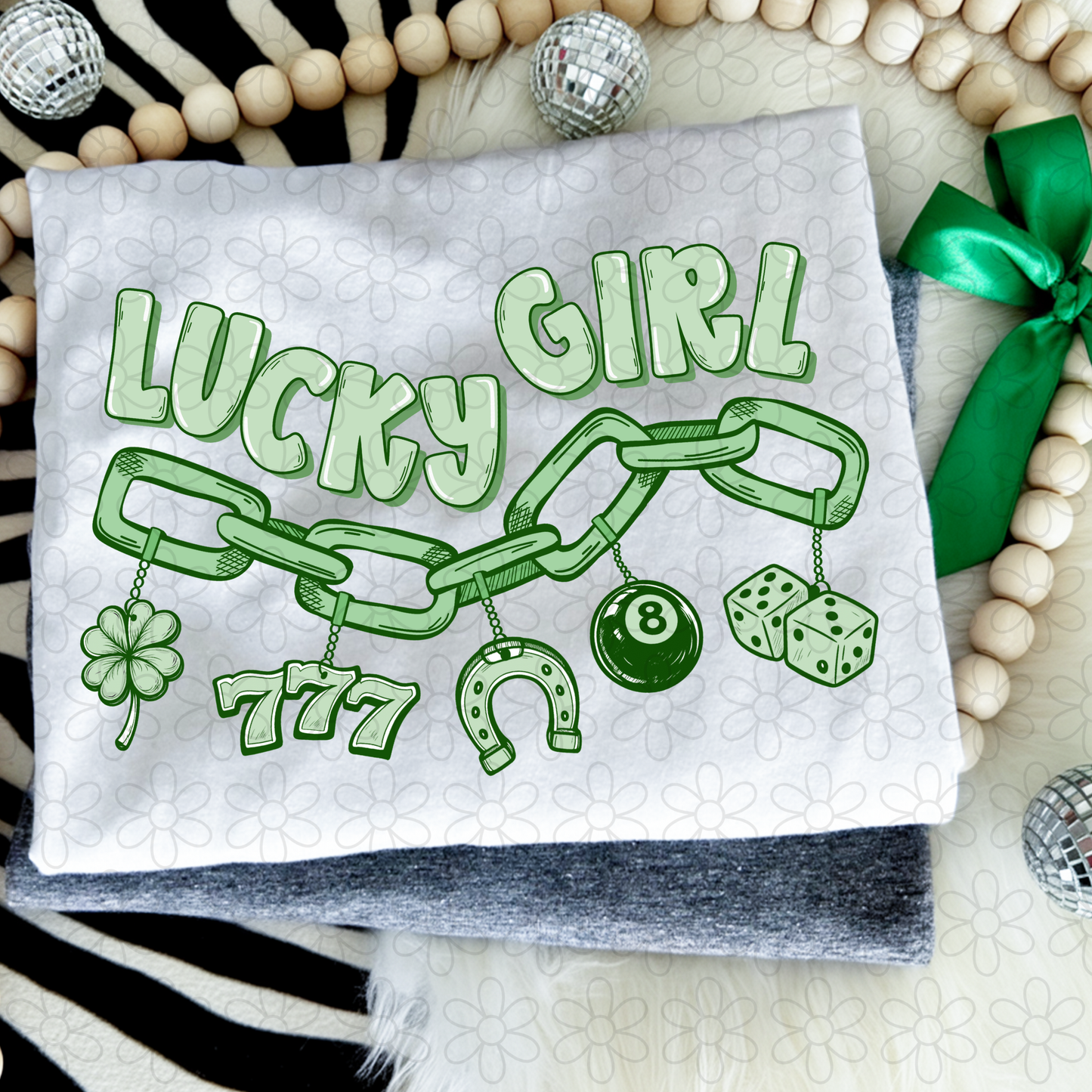 Lucky Girl Charms Kids Completed Tee