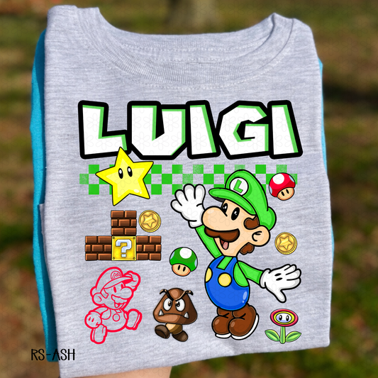 Luigi DTF Transfer