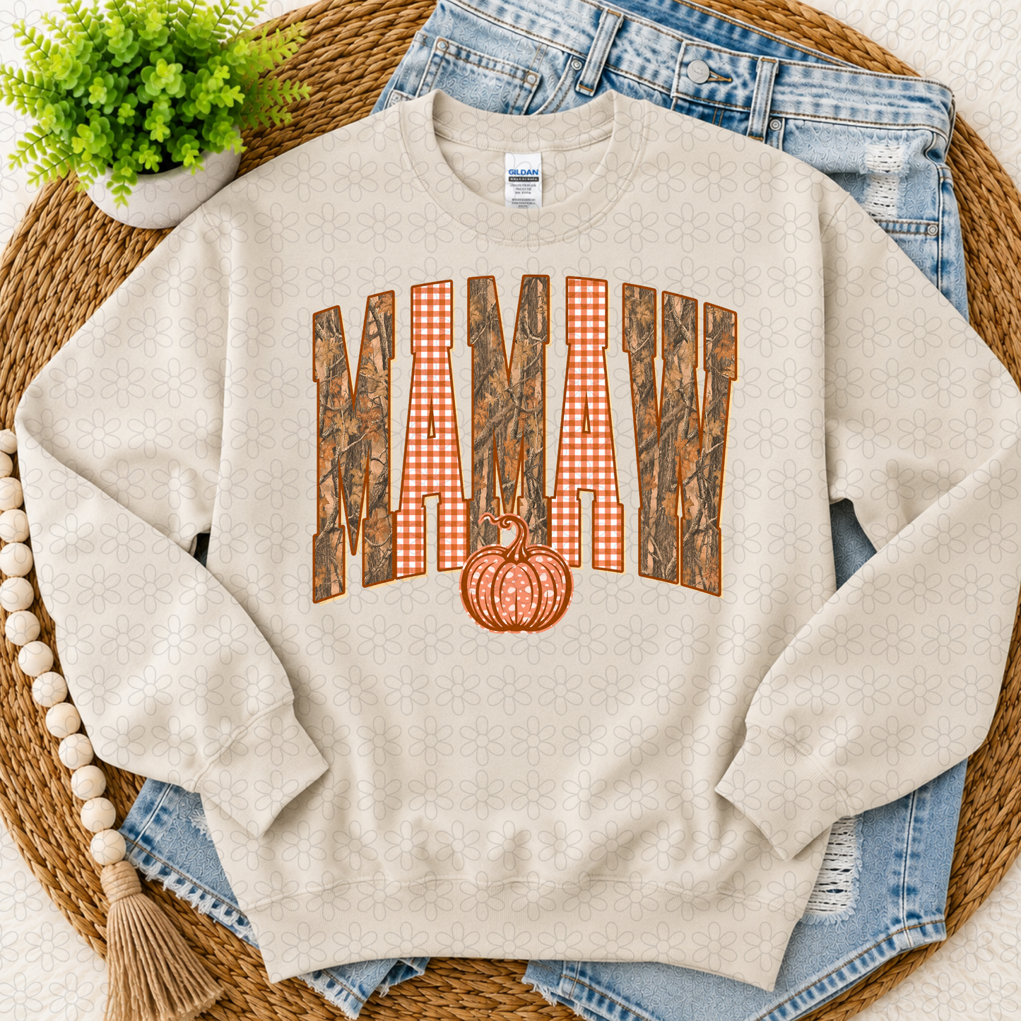 Camo checkered FALL (Multiple Options) DTF Transfer