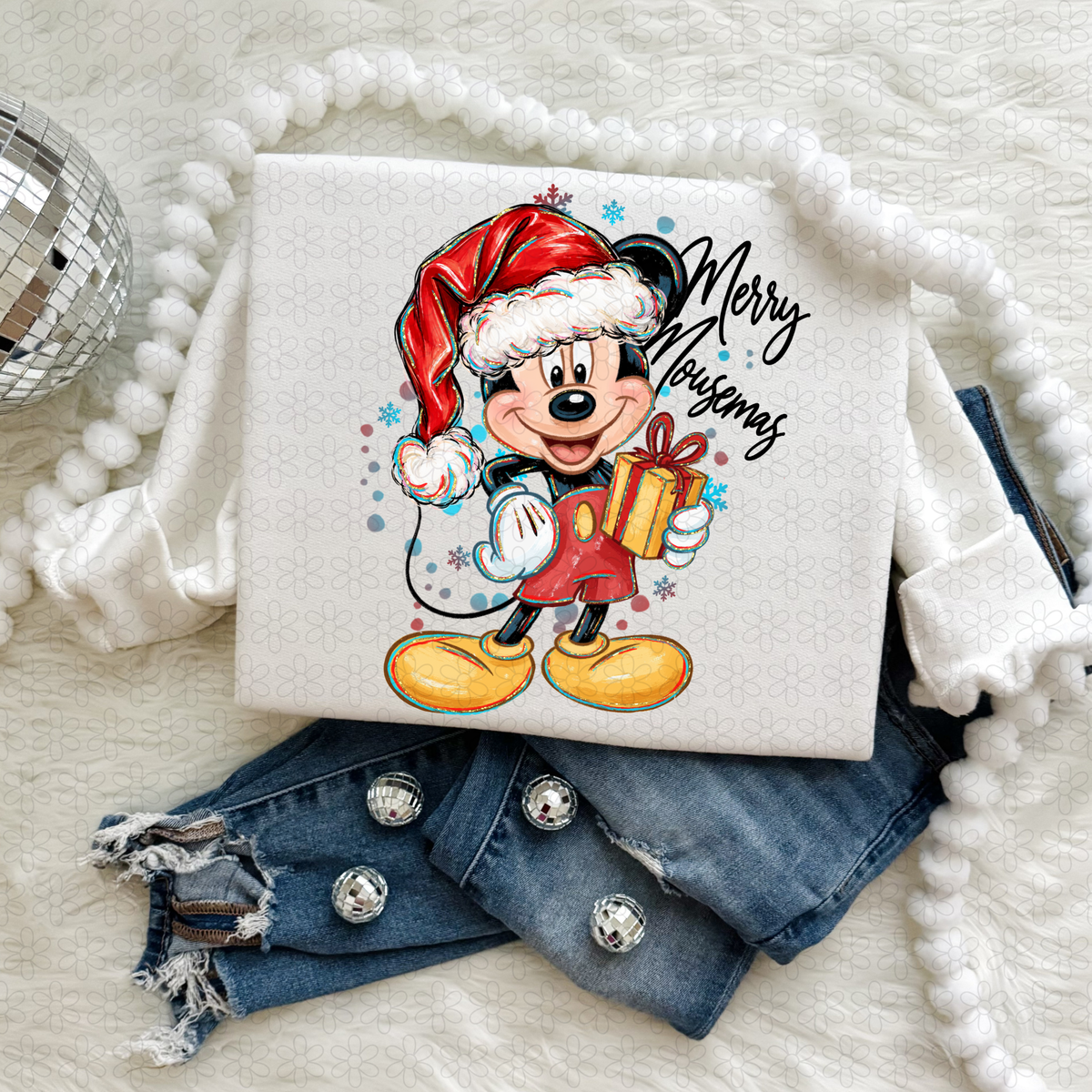MERRY MOUSEMAS Completed Tee
