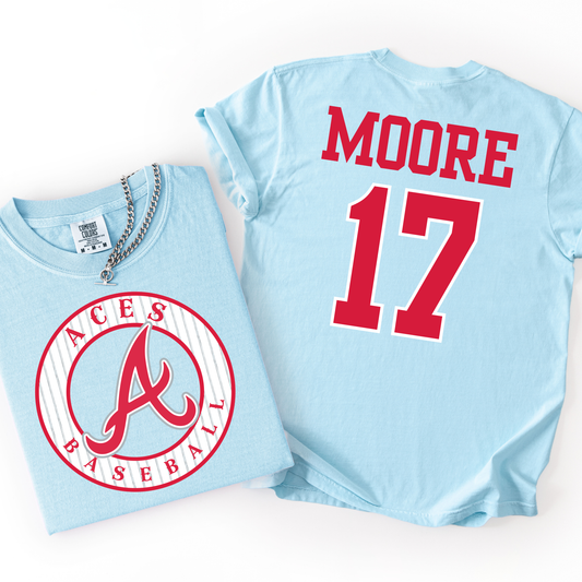Aces Pinstripes Mother's Day T Shirts Completed Tee