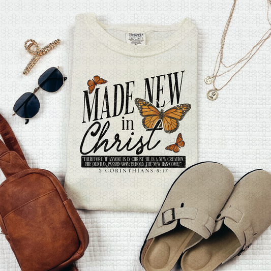 Made New In Christ  Completed Tee