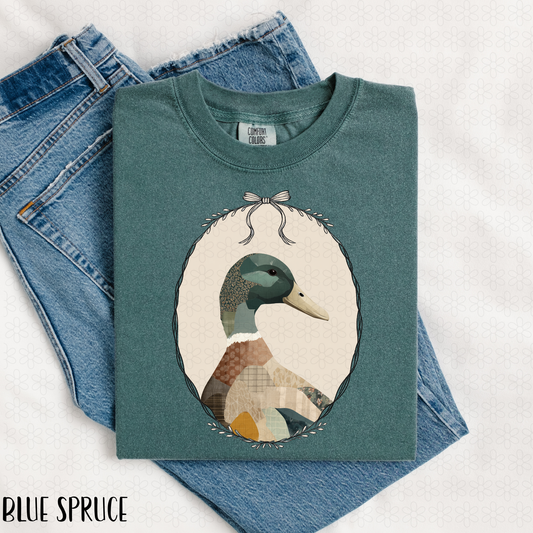 Mallard Duck Coquette Completed Tee