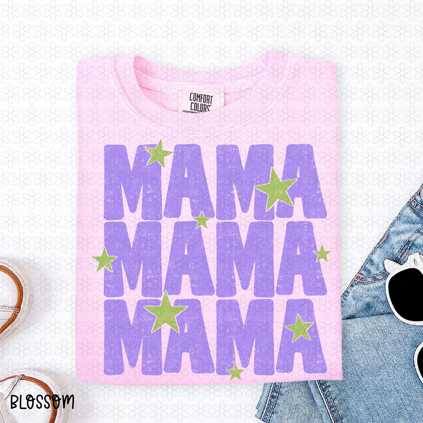 Mama- Purple Completed Tee