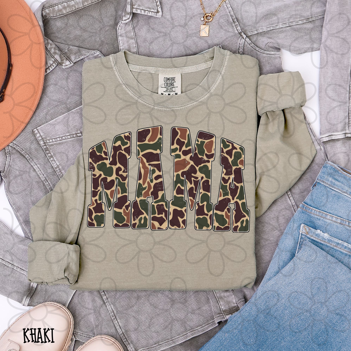 Mama Camouflage  Completed Tee