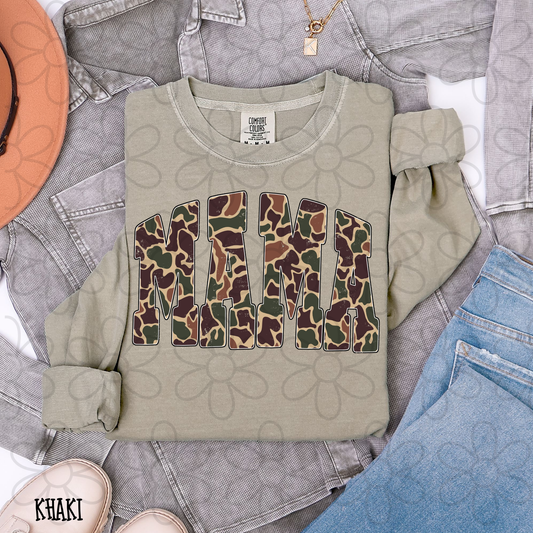 Mama Camouflage  Completed Tee