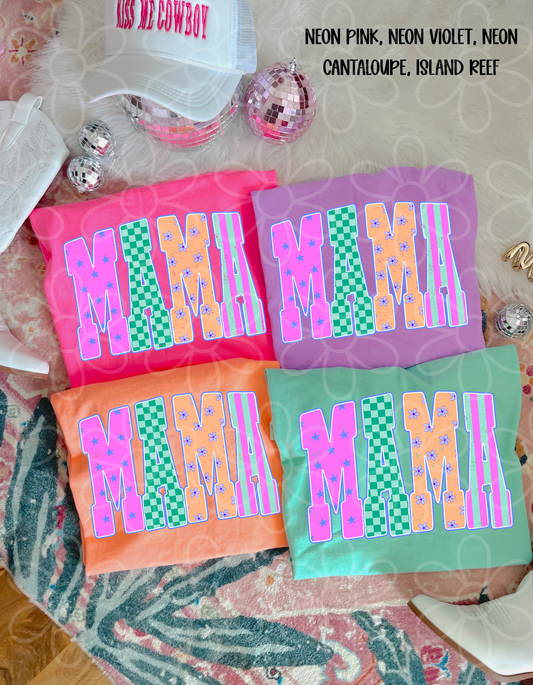 Mama Colorful Patterns DTF Transfer