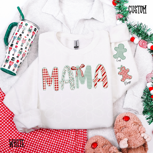 Mama Gingerbread Custom Names DTF Transfer