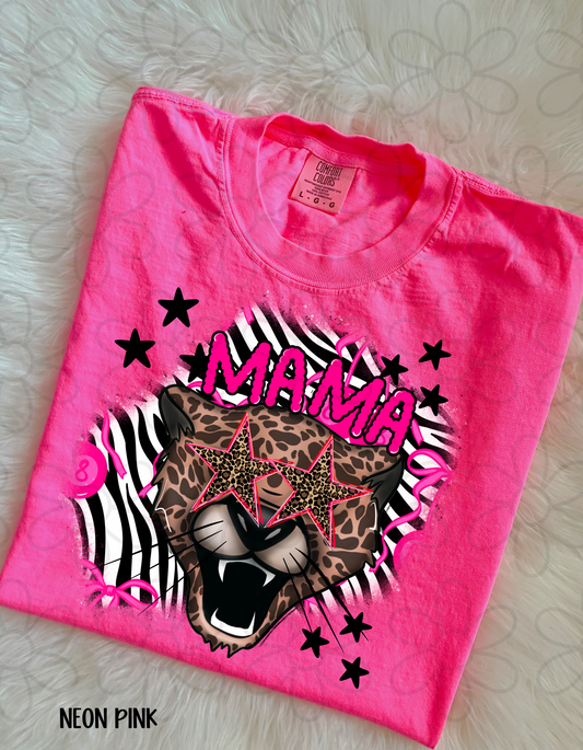 Mama Leopard Stars Completed Tee