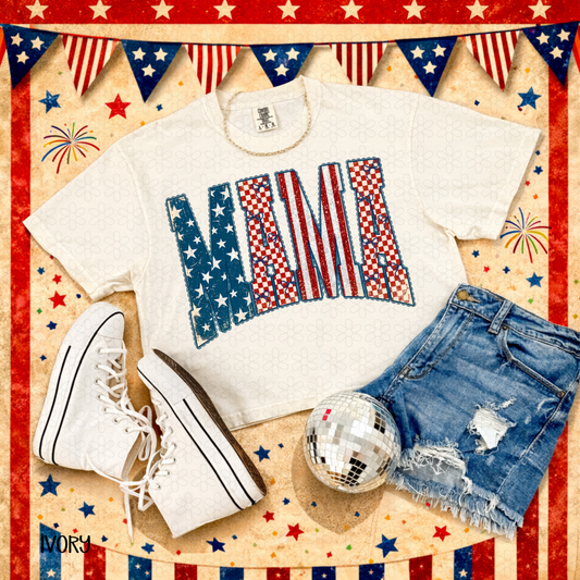 Mama USA Completed Tee