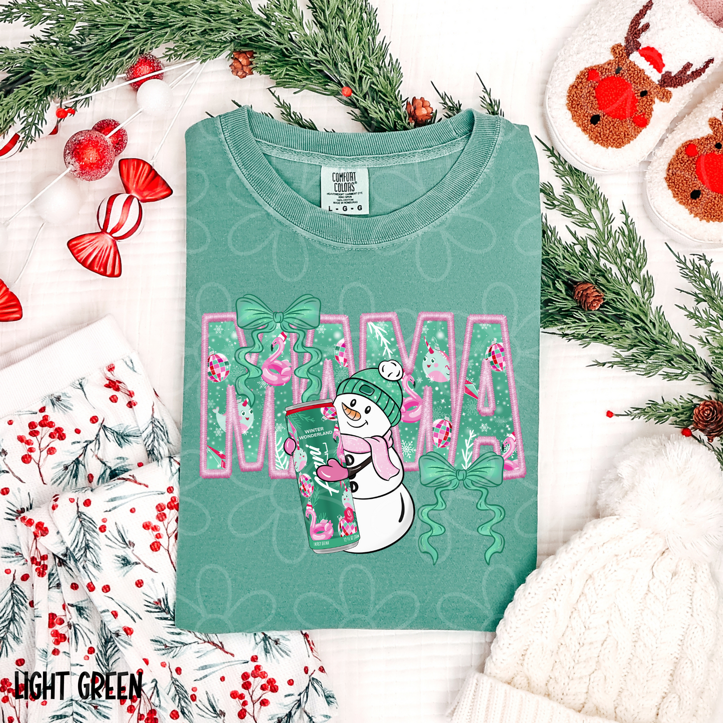 Mama Winter Wonderland Alani Completed Tee