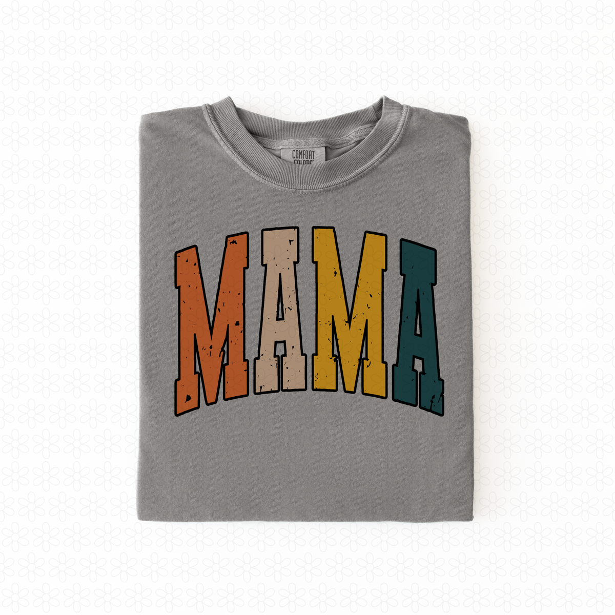 Mama Fall Colors Completed Tee
