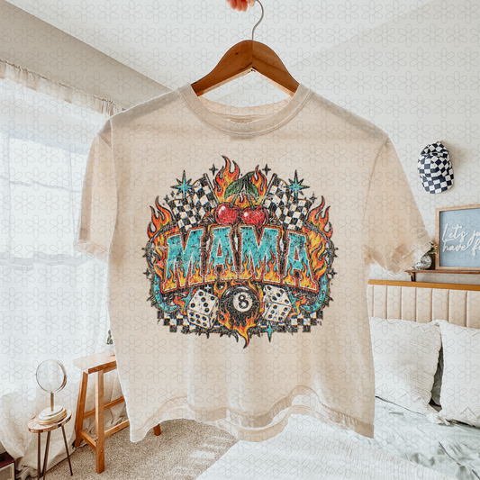 Mama Flames Completed Tee