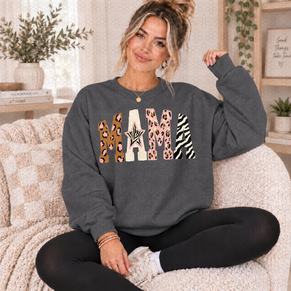 Mama Leopard Completed Tee