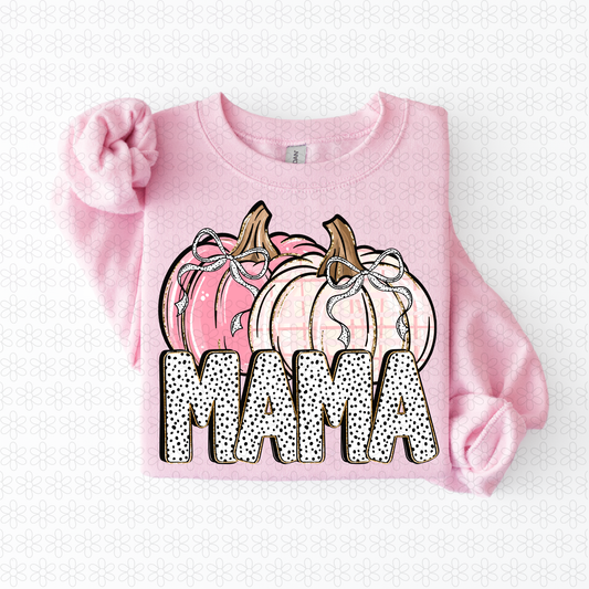 Mama Pink Pumpkin DTF Transfer