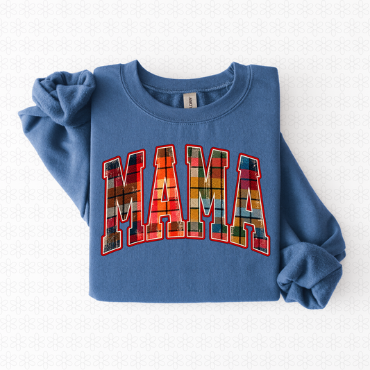 Mama Plaid Completed Tee