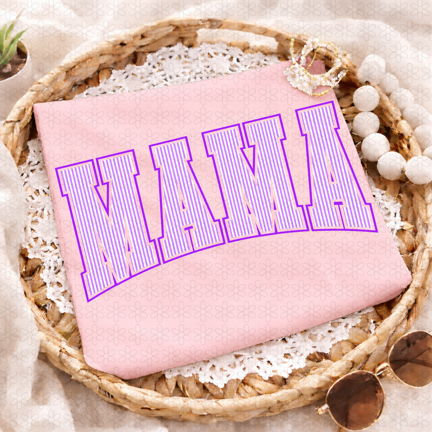 Mama Seersucker (Multiple Color Options) Completed Tee