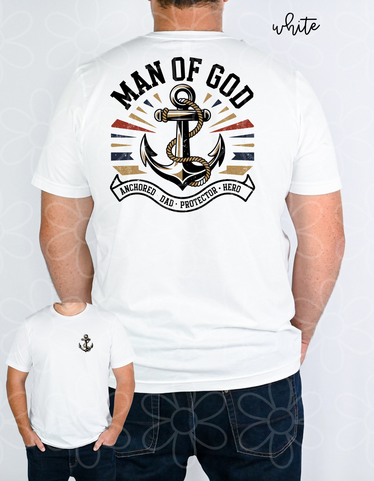 Man Of God Anchor Completed Tee