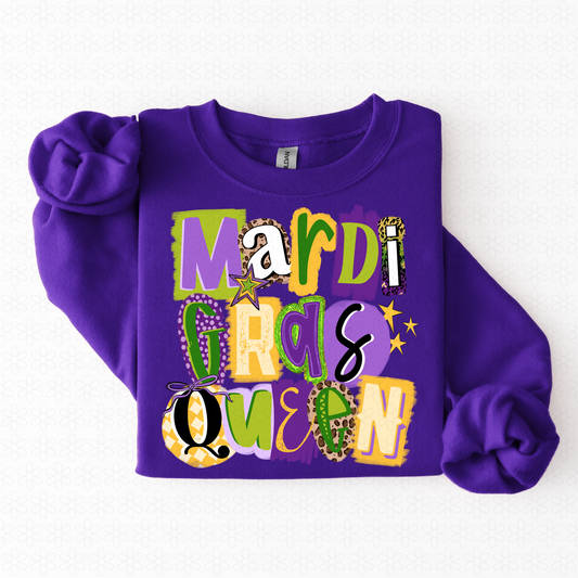 Mardi Gras Queen DTF Transfer