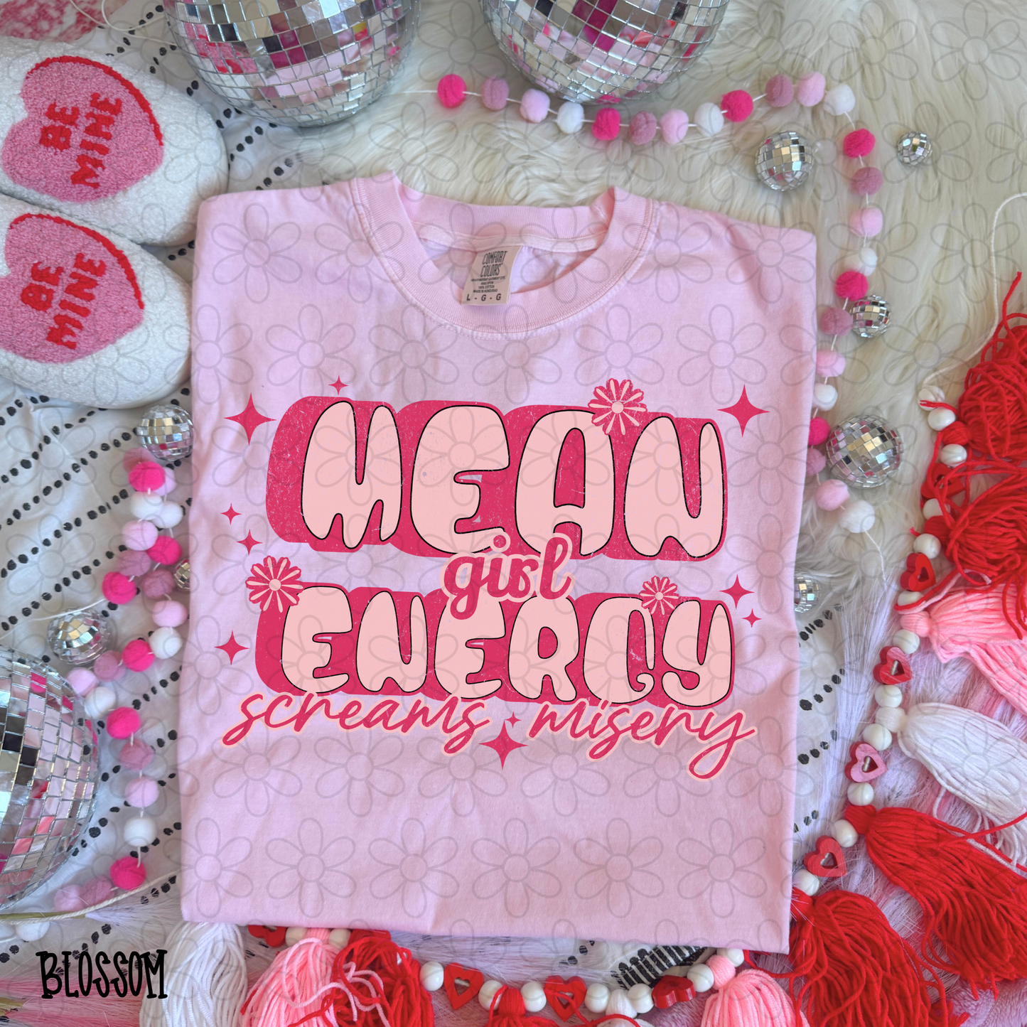 Mean Girl Energy Screams Misery Kids Completed Tee