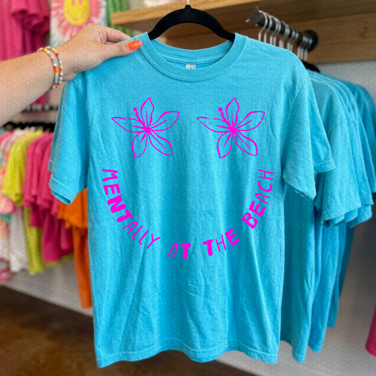 Mentally at the beach (Multiple Color Options) DTF Transfer