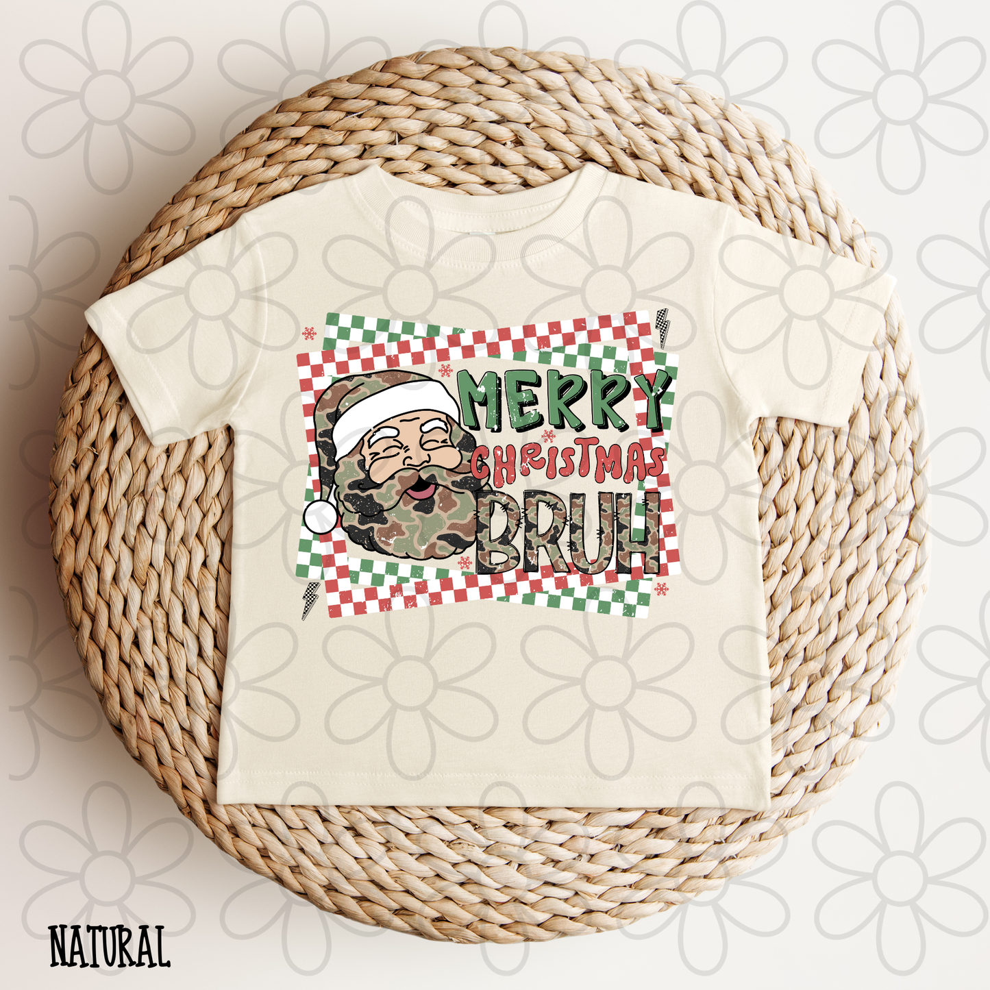 Merry Christmas Bruh Camo DTF Transfer