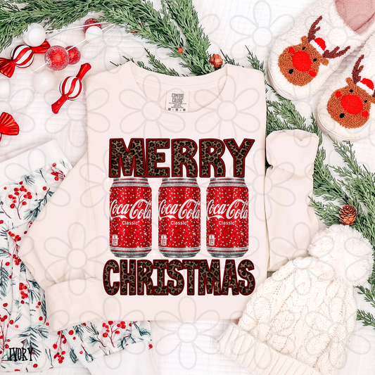 Merry Christmas Coca Cola DTF Transfer