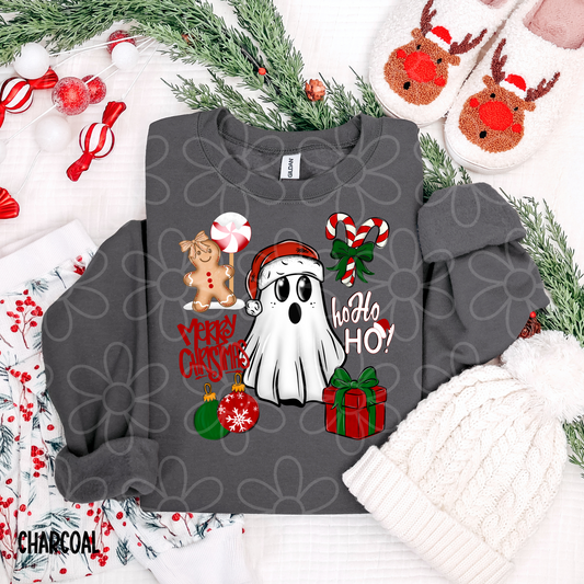 Merry Christmas Ghost DTF Transfer