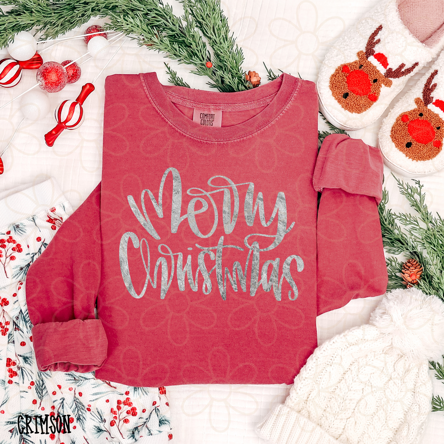 Merry Christmas Silver Completed Tee